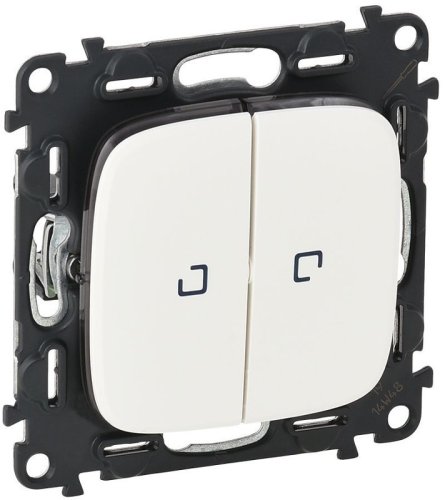 Переключатель с подсветкой без рамки Legrand Valena Allure 2-кл. проходной белый фото Переключатель с подсветкой без рамки Legrand Valena Allure 2-кл. проходной белый картинка